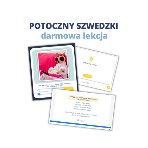 darmowa lekcja potoczny szwedzki