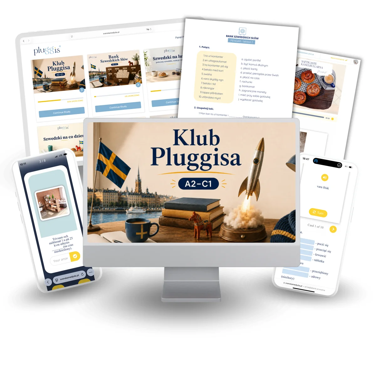 Klub Pluggisa na komputerze, tablecie i telefonie